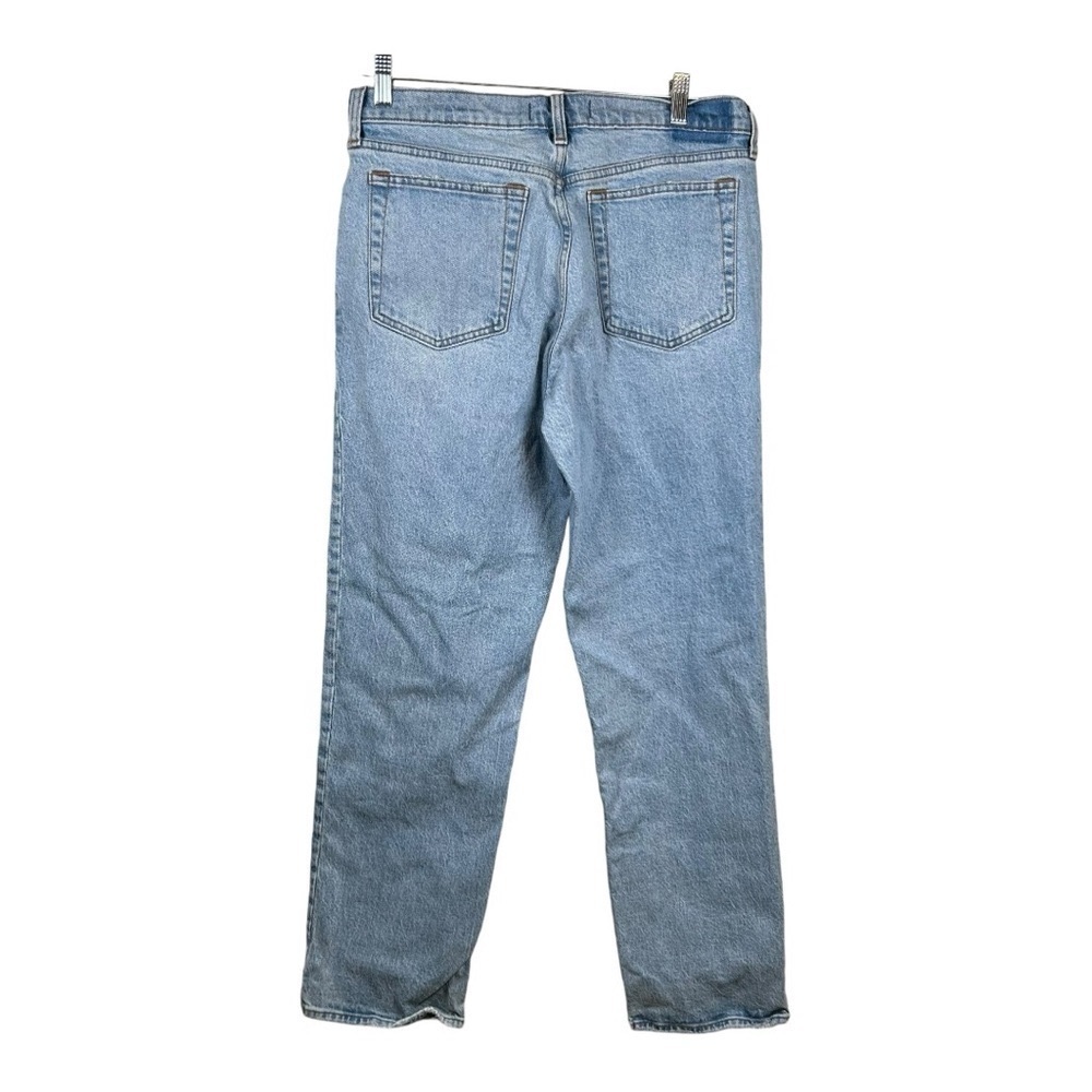 Abercrombie & Fitch The Straight Mid Rise Women Jeans size 30/10 Blue/ preloved - Picture 3 of 10